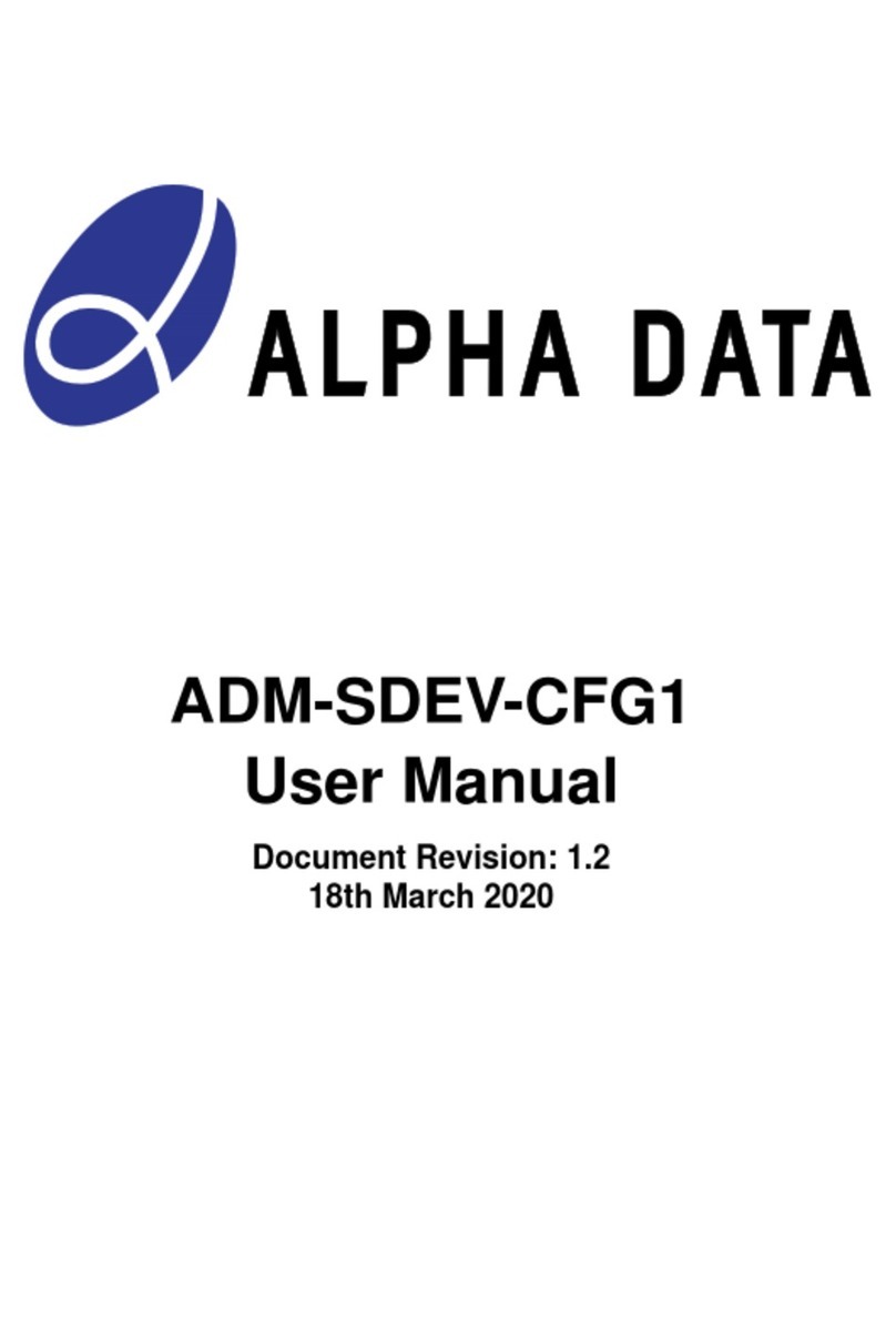 Alpha Data ADM-SDEV-CFG1 User manual