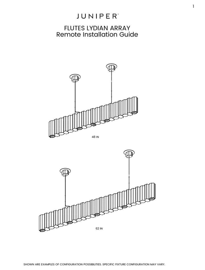 Juniper FLUTES LYDIAN ARRAY 48 IN Remote Installation Guide