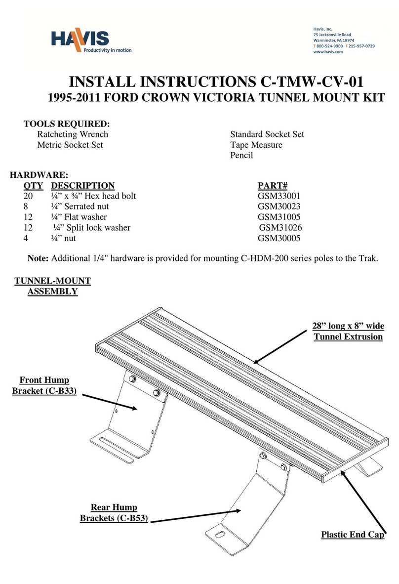 Havis C-TMW-CV-01 Install instructions