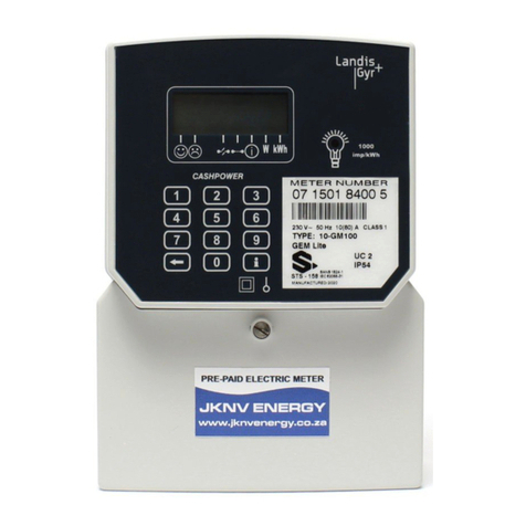 Landis+Gyr Cashpower Gem Lite User manual