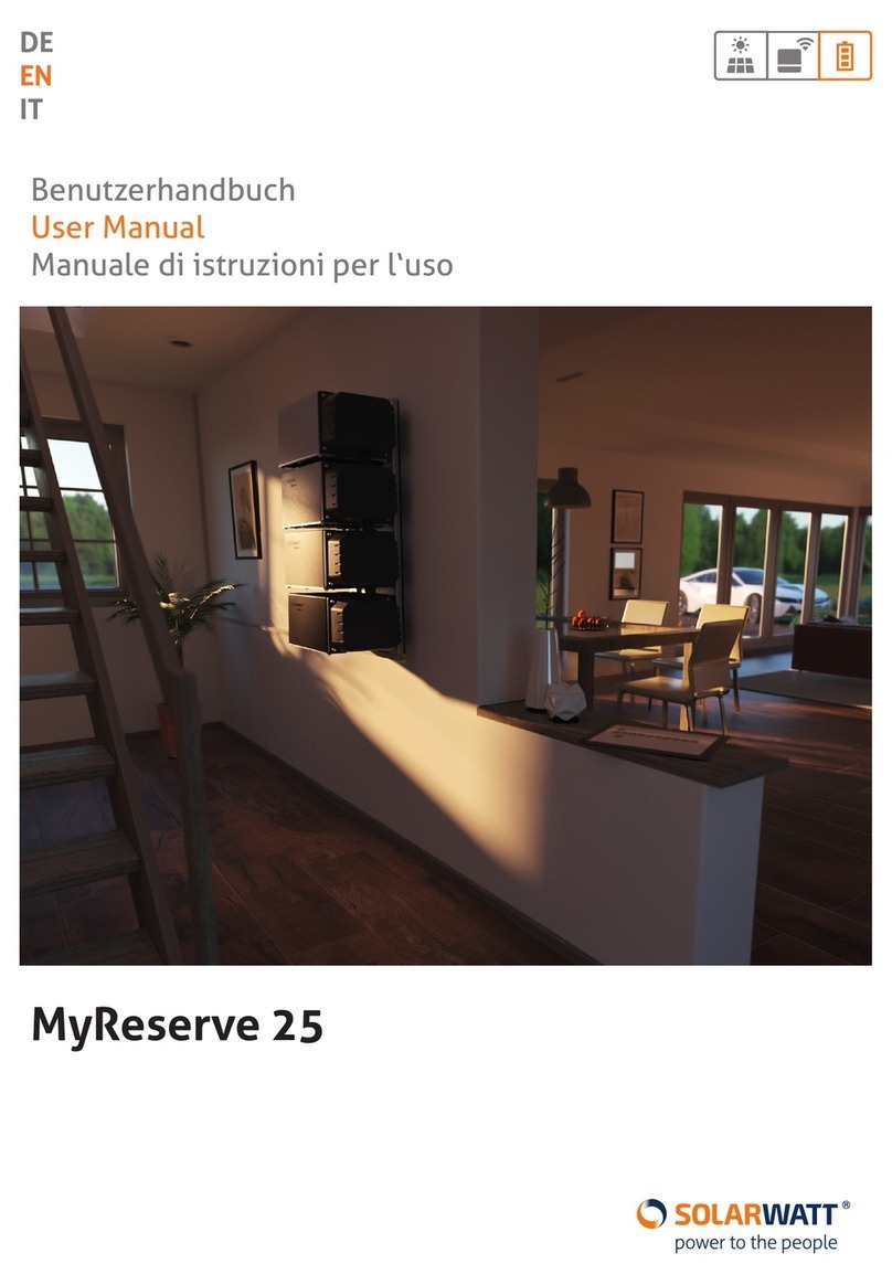 solarwatt MyReserve 25 Series User manual