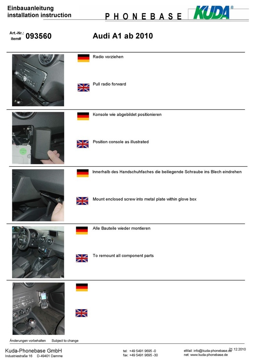 Kuda-Phonebase 093560 Installation instruction