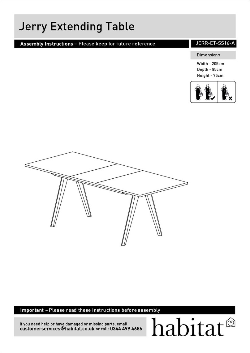 Habitat Jerry JERR-ET-SS16-A Assembly instructions
