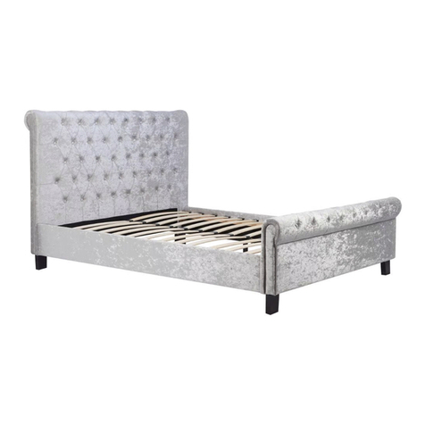 Happy Beds Sienna Ottoman Storage Bed 4ft Assembly instructions