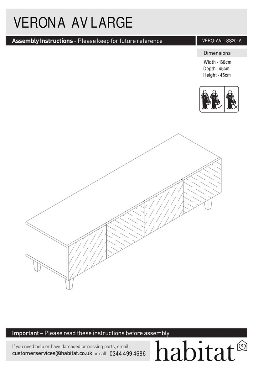 Habitat VERONA AV LARGE VERO-AVL-SS20-A User manual