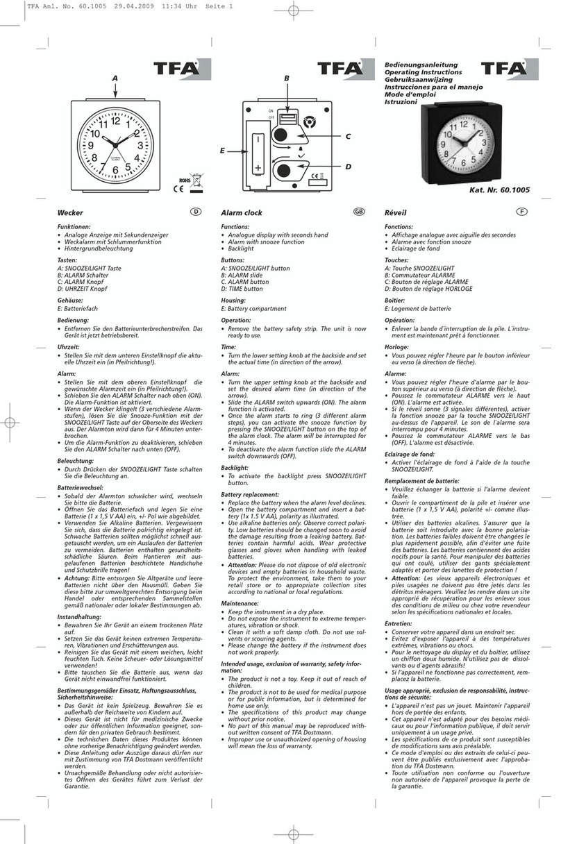 TFA 60.1005 User manual