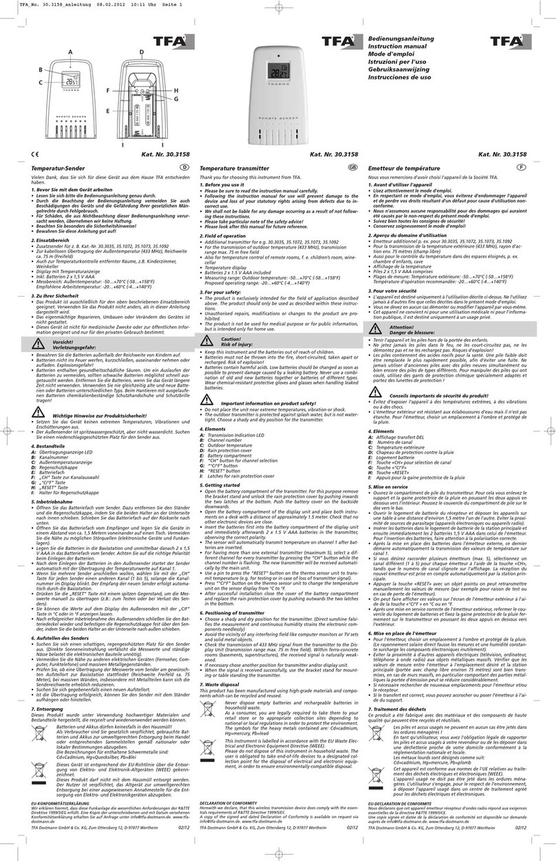 TFA 30.3158 instruction manual