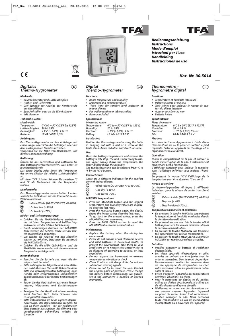 TFA 30.5014 User manual