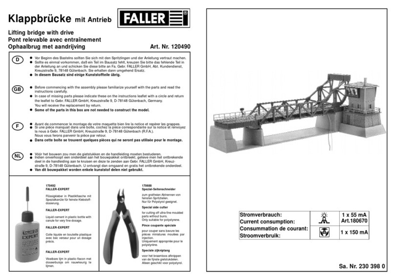 Faller 120490 User manual Faller 120490 User manual