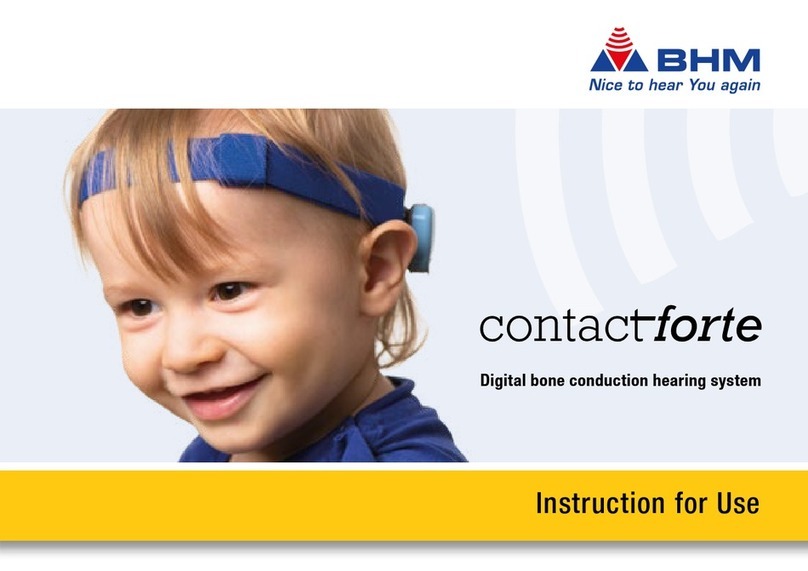 BHM contact forte Instructions for use