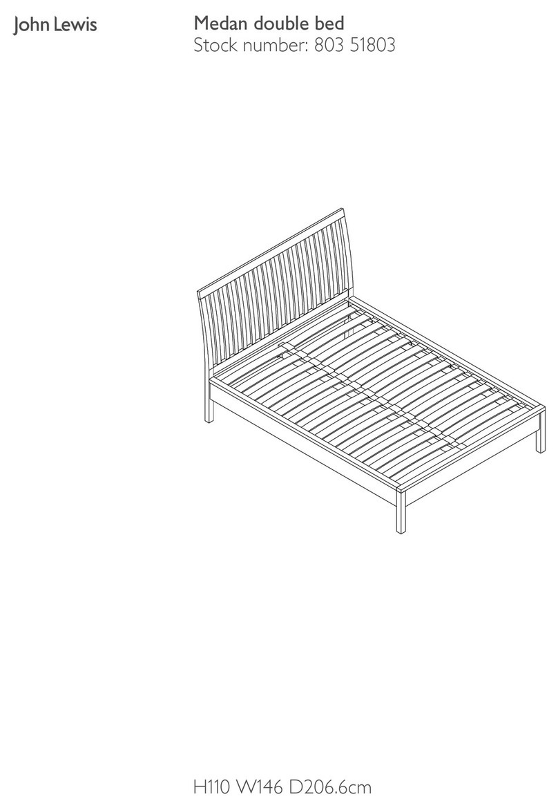John Lewis Medan double bed 803 51803 manual