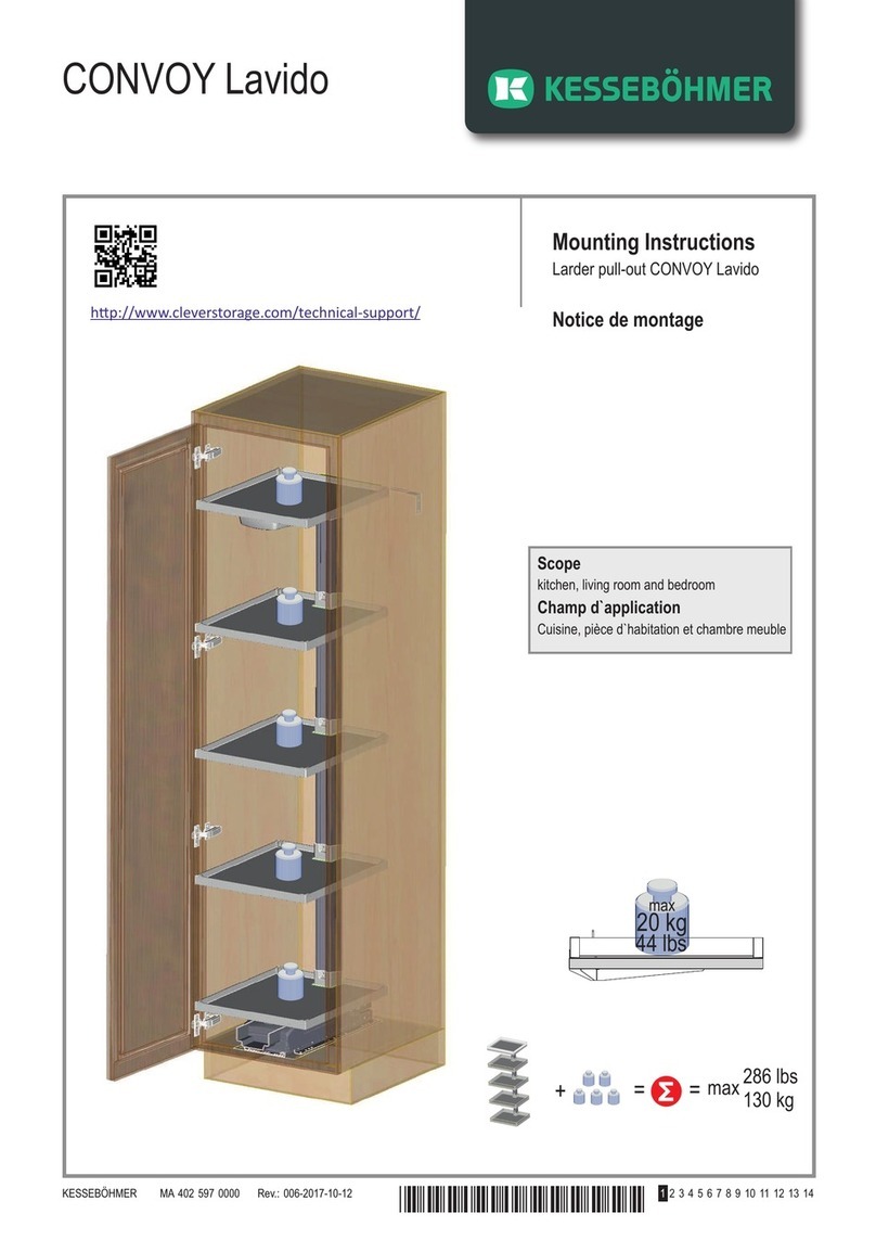 Kesseböhmer CONVOY Lavido Mounting instructions