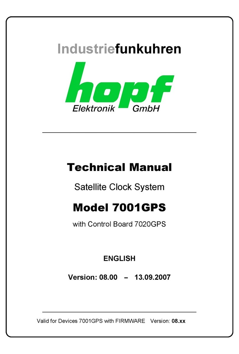hopf Elektronik GmbH 7001GPS Technical manual