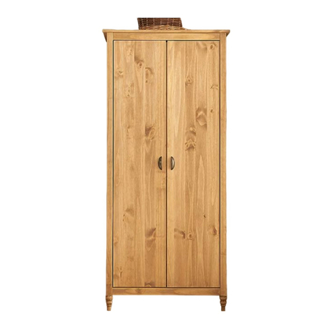 Happy Beds Winchester 2 Door Wardrobe Assembly instructions