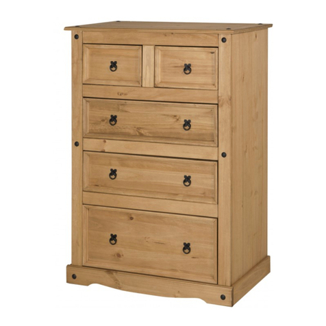 Happy Beds Corona 3+2 Drawer Chest Assembly instructions Happy Beds Corona 3+2 Drawer Chest Assembly instructions