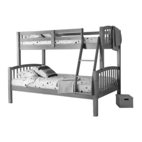 Happy Beds AMERICAN Wooden Triple Sleeper Assembly instructions