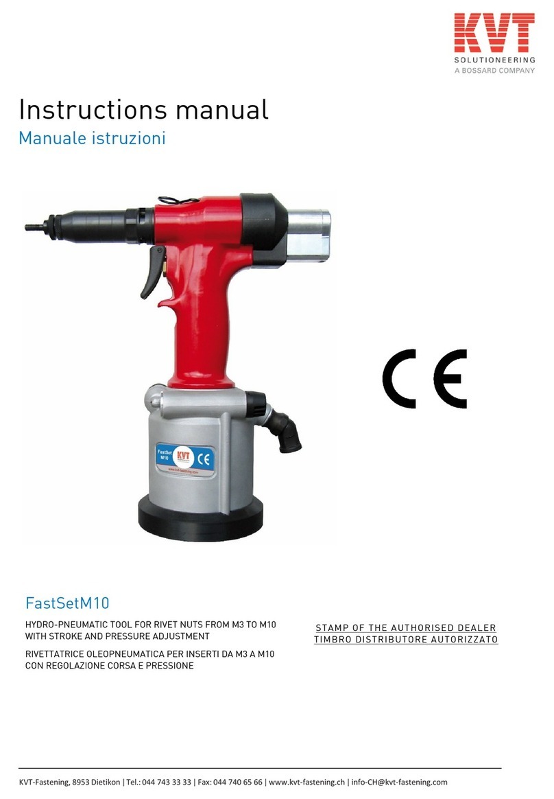 KVT FastSetM10 User manual