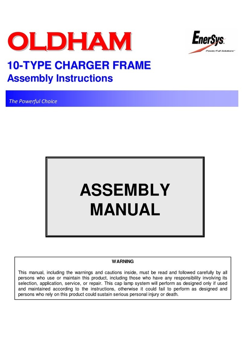EnerSys OLDHAM M656204 Assembly instructions