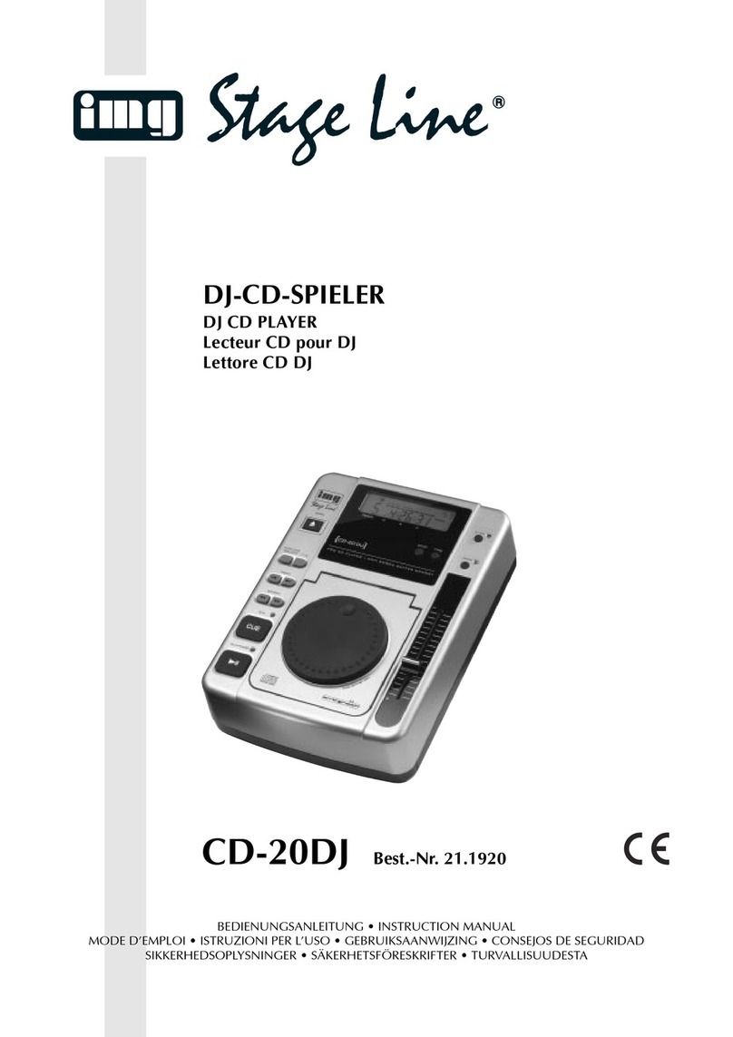 Stageline CD-20DJ instruction manual