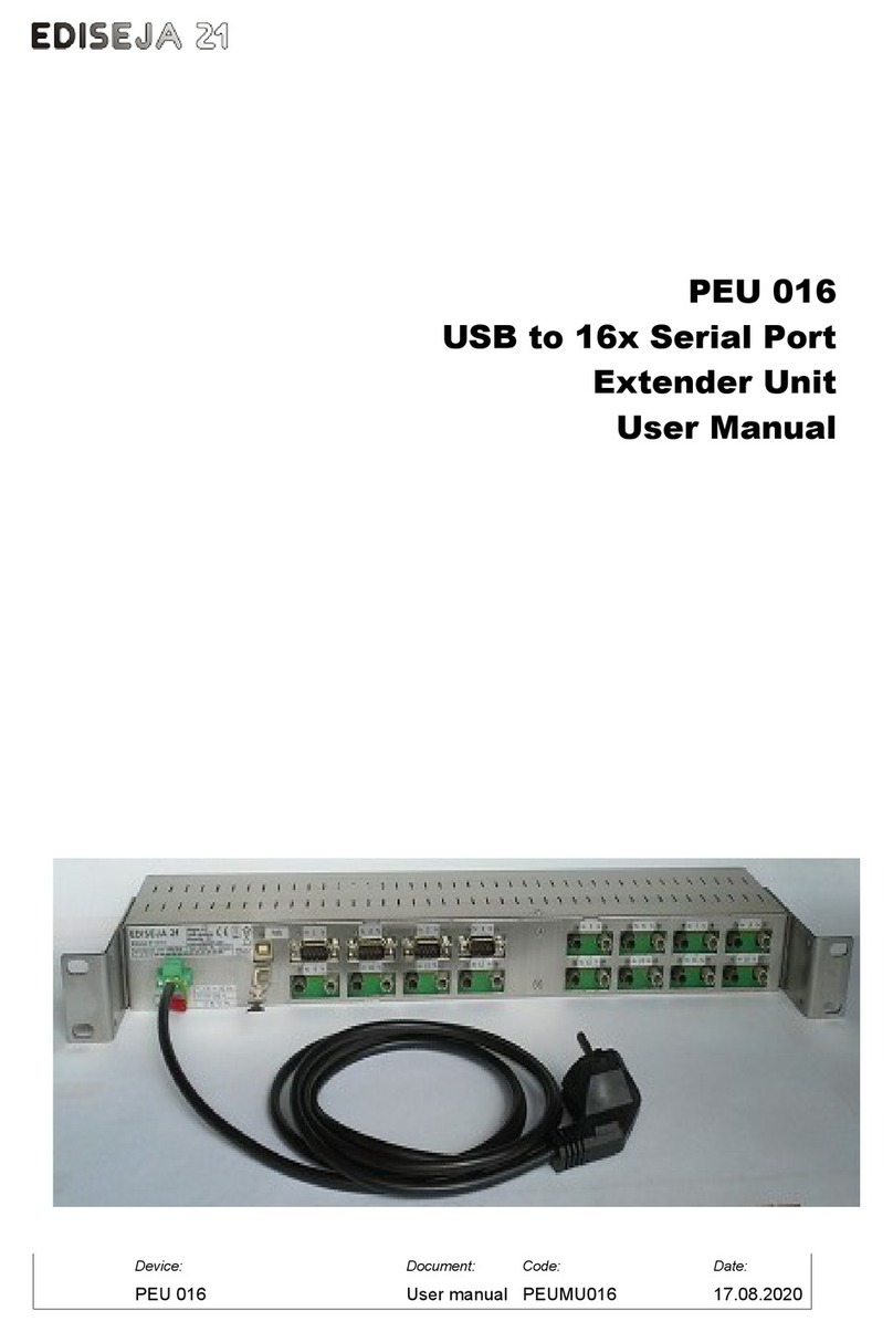 Ediseja 21 PEU 016 User manual
