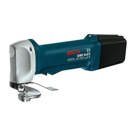 Bosch Professional GSC 9,6 V User manual
