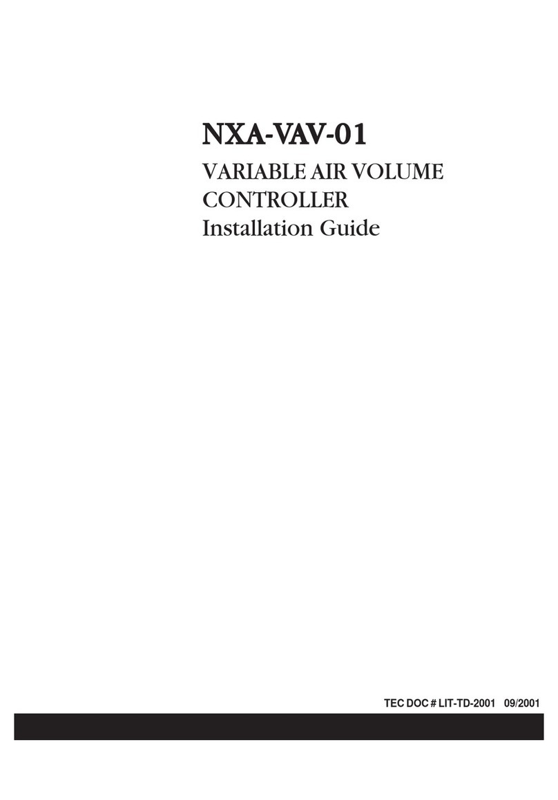Johnson Controls NXA-VAV-01 User manual