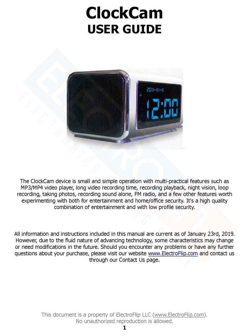 ElectroFlip ClockCam User manual