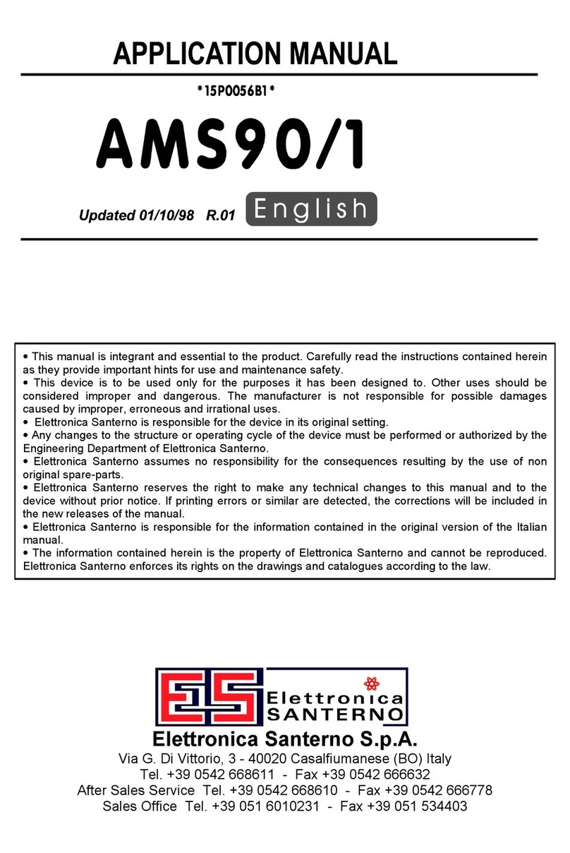 Elettronica Santerno AMS90/1 Series Applications manual Elettronica Santerno AMS90/1 Series Applications manual