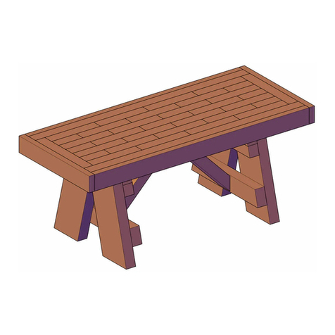 Forever Redwood PARQUET WOODEN SHOWER BENCH Assembly instructions Forever Redwood PARQUET WOODEN SHOWER BENCH Assembly instructions