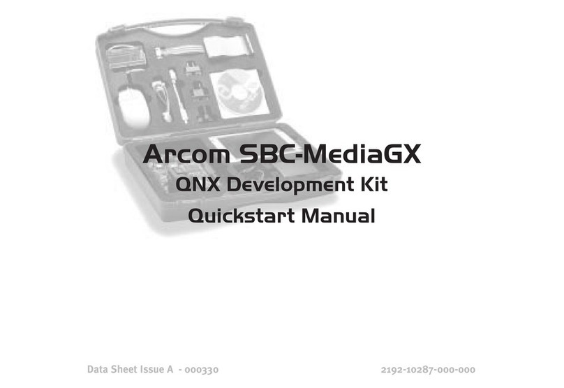 Arcom SBC-MediaGX Quick start manual