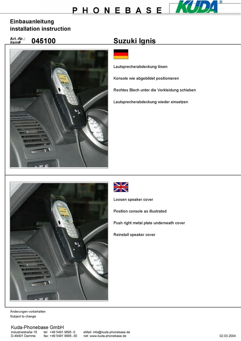 Kuda-Phonebase 045100 User manual Kuda-Phonebase 045100 User manual