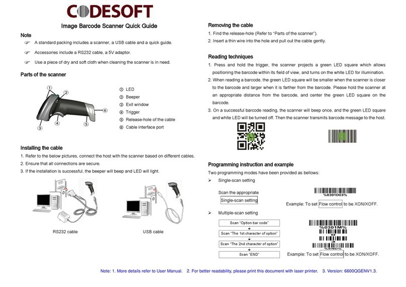 Codesoft CS6 Series quick guide