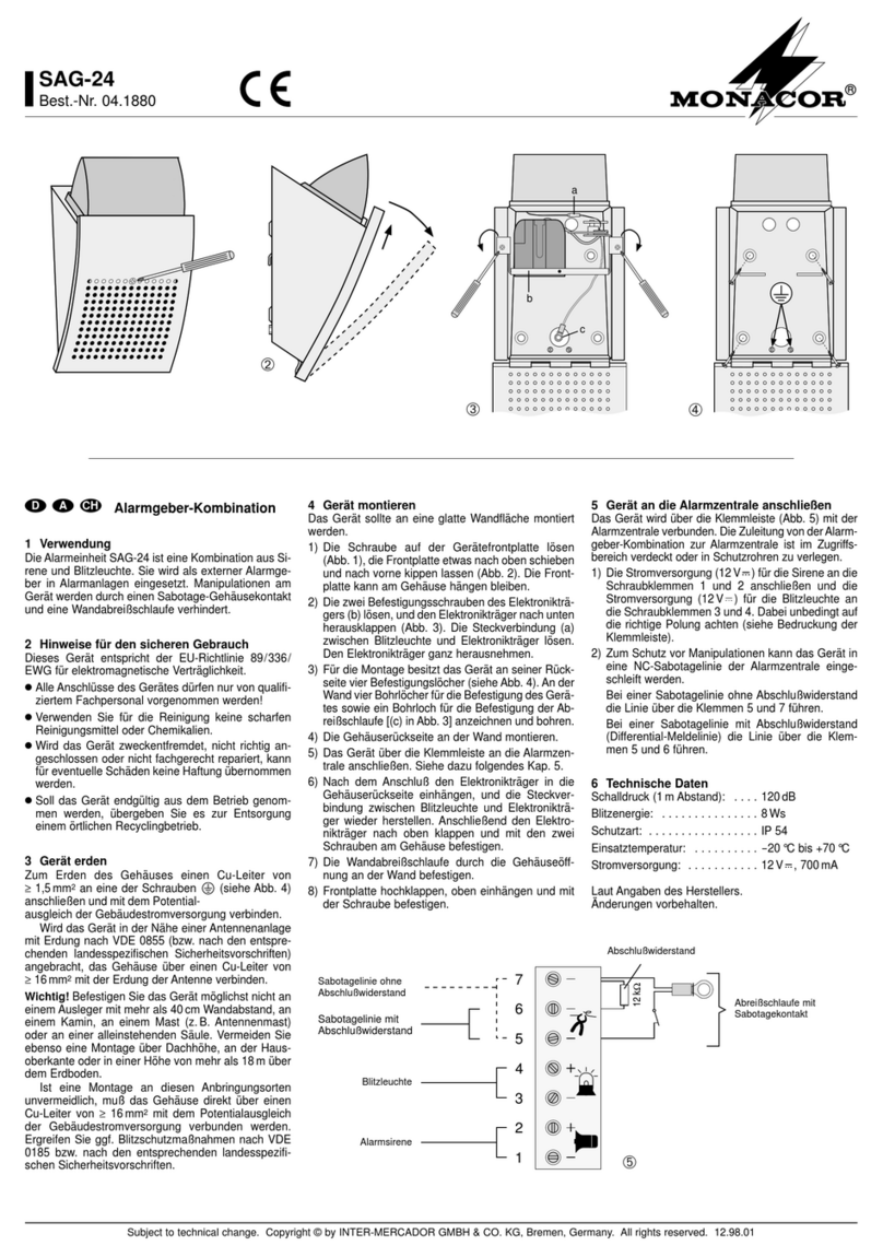 Monacor SAG-24 manual