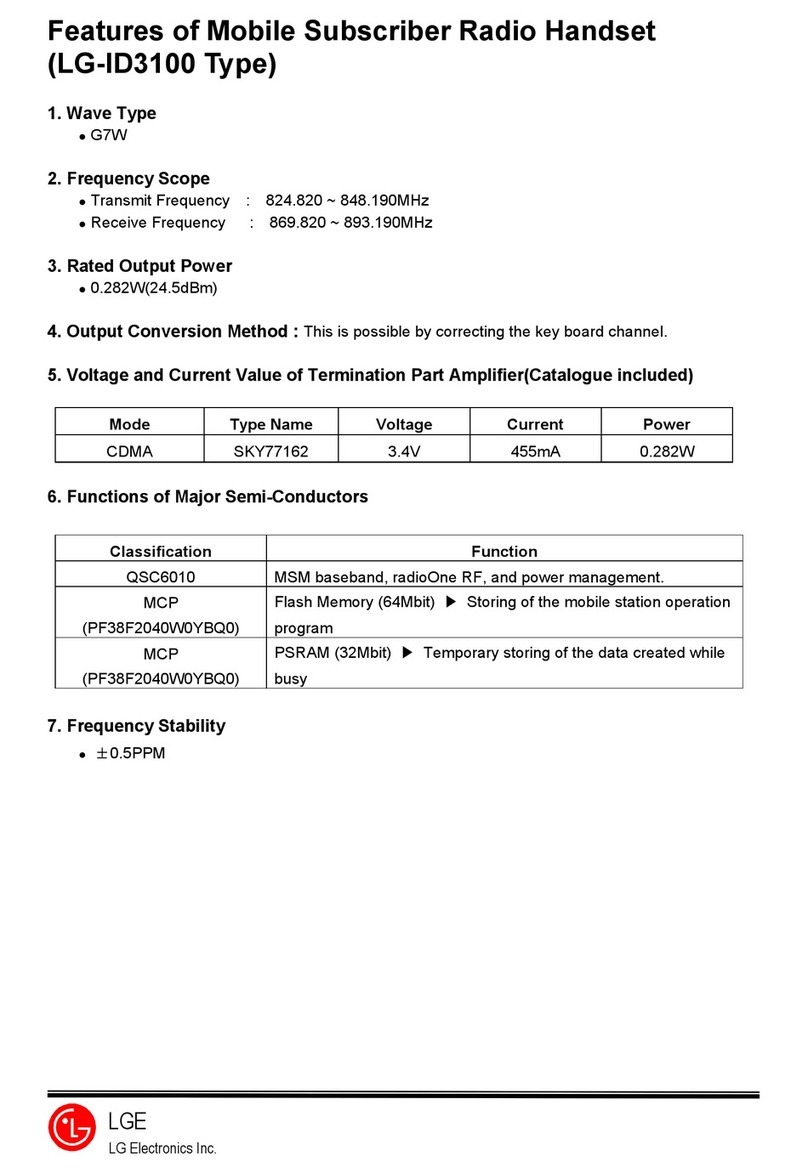 LG LG-ID3100 User manual