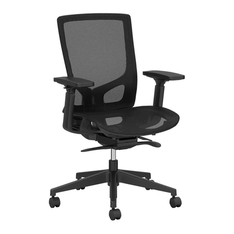 National Fierce Task Chair Assembly instruction