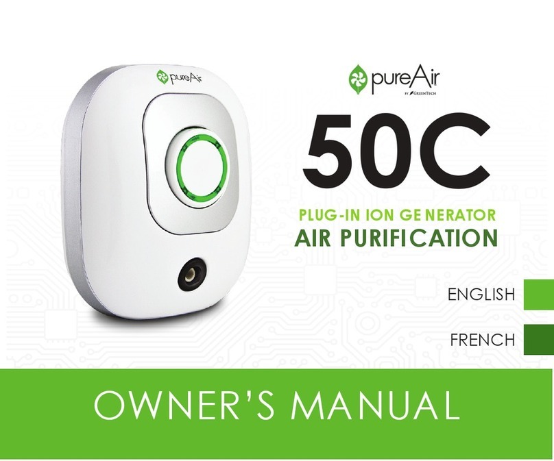 PureAir 50C owner's manual