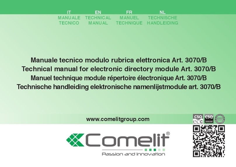 Comelit 3070/B Technical manual