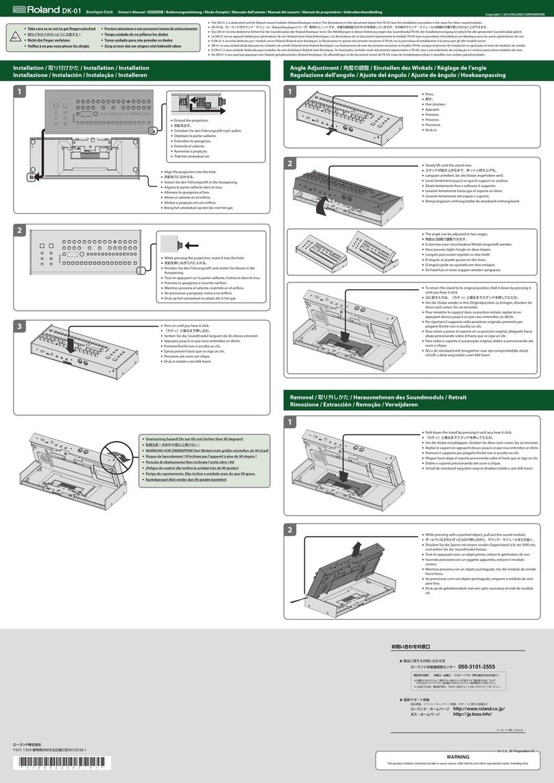 Roland DK-01 owner's manual