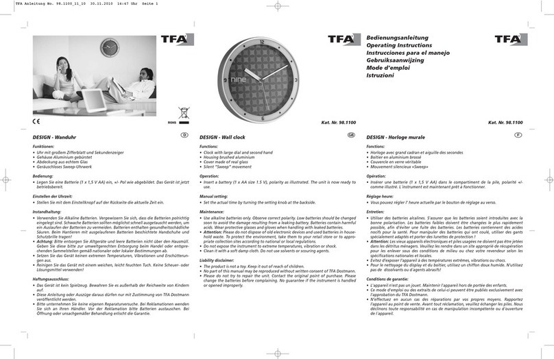 TFA 98.1100 operating instructions