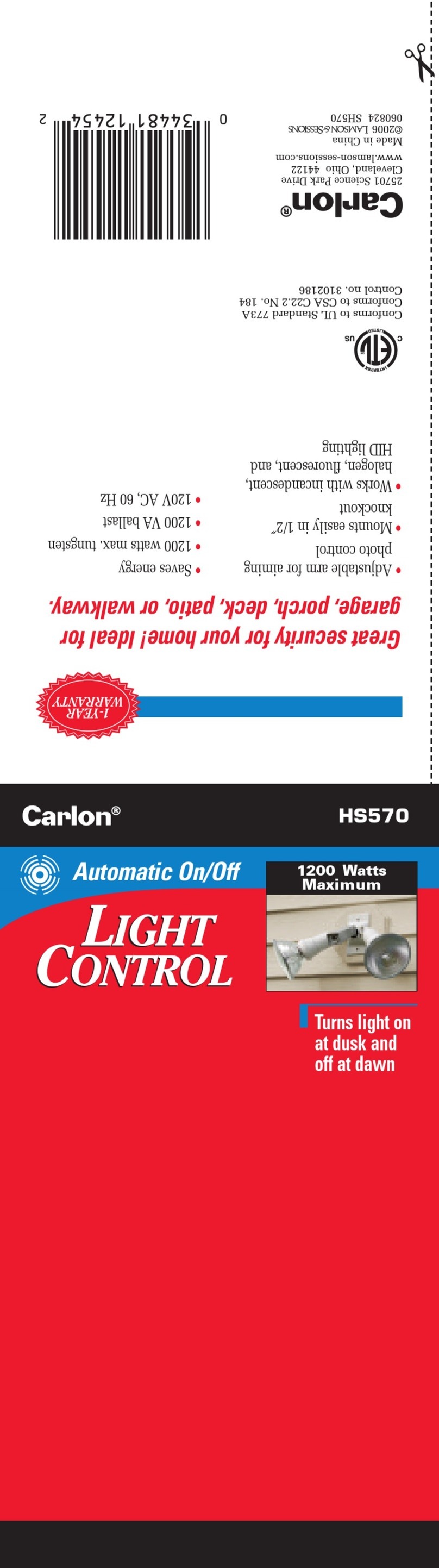 Carlon HS570 Manual