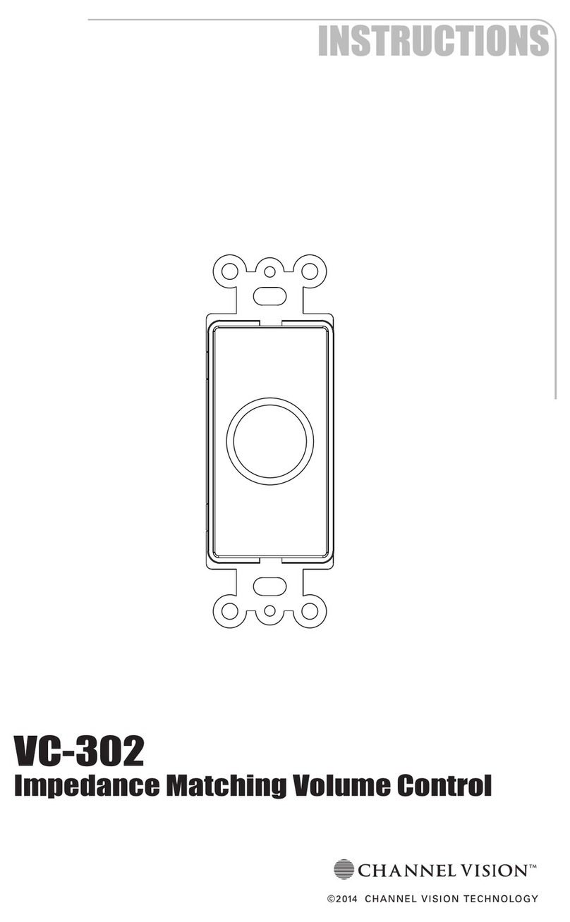 Channel Vision VC-302 User manual