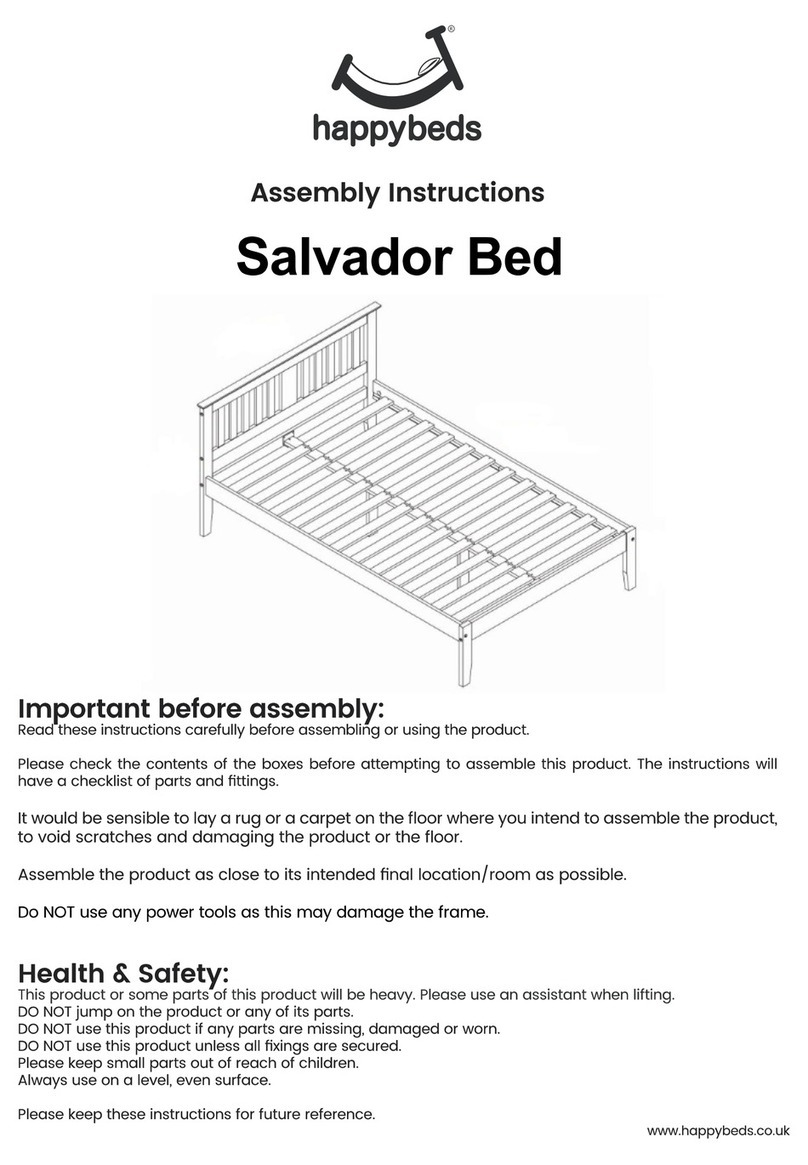 Happy Beds Salvador Bed Assembly instructions Happy Beds Salvador Bed Assembly instructions
