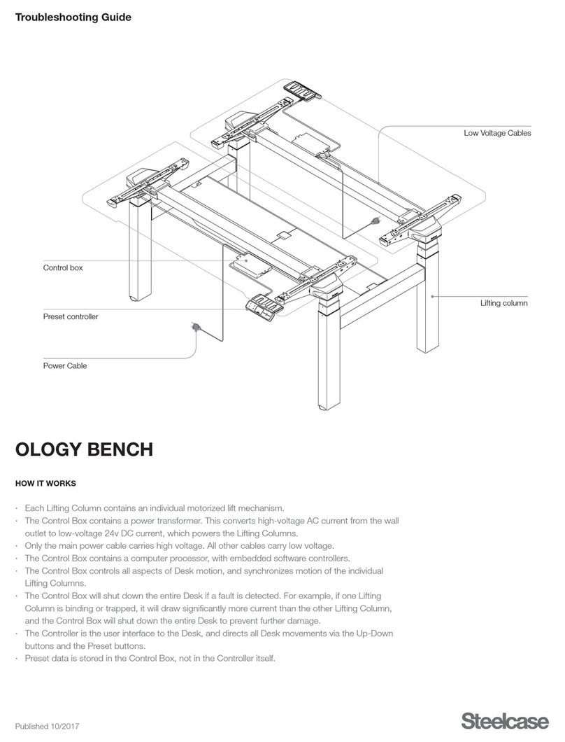 Steelcase Ology Bench troubleshooting guide
