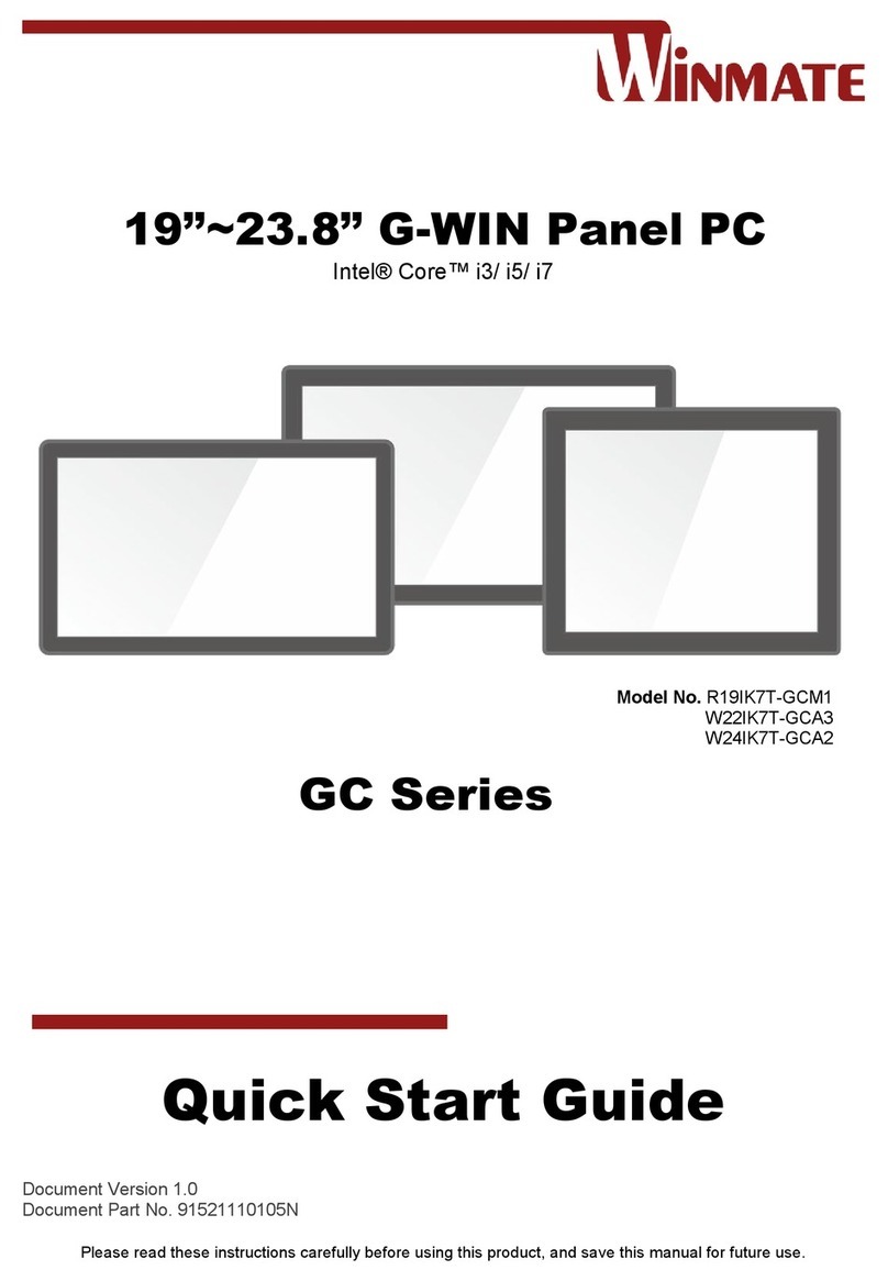 Winmate GC Series quick start guide