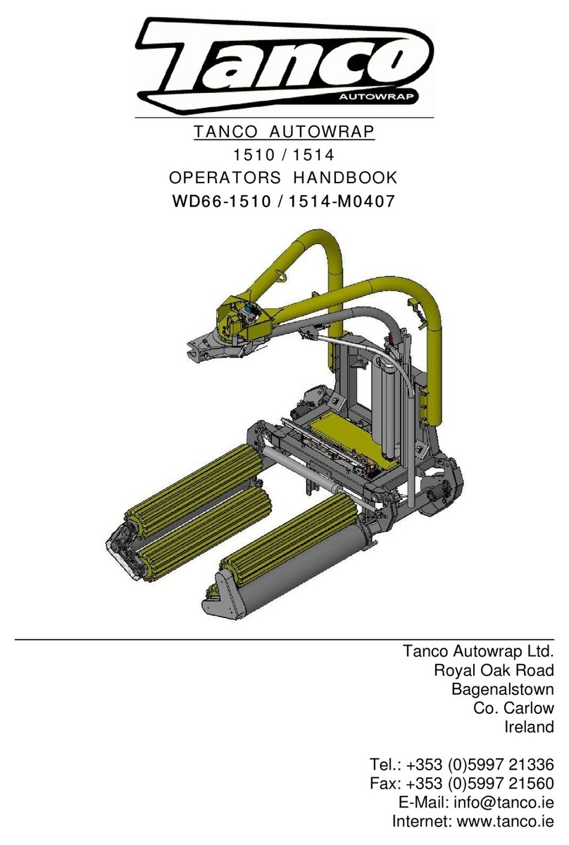 Tanco 1510 Operator's handbook