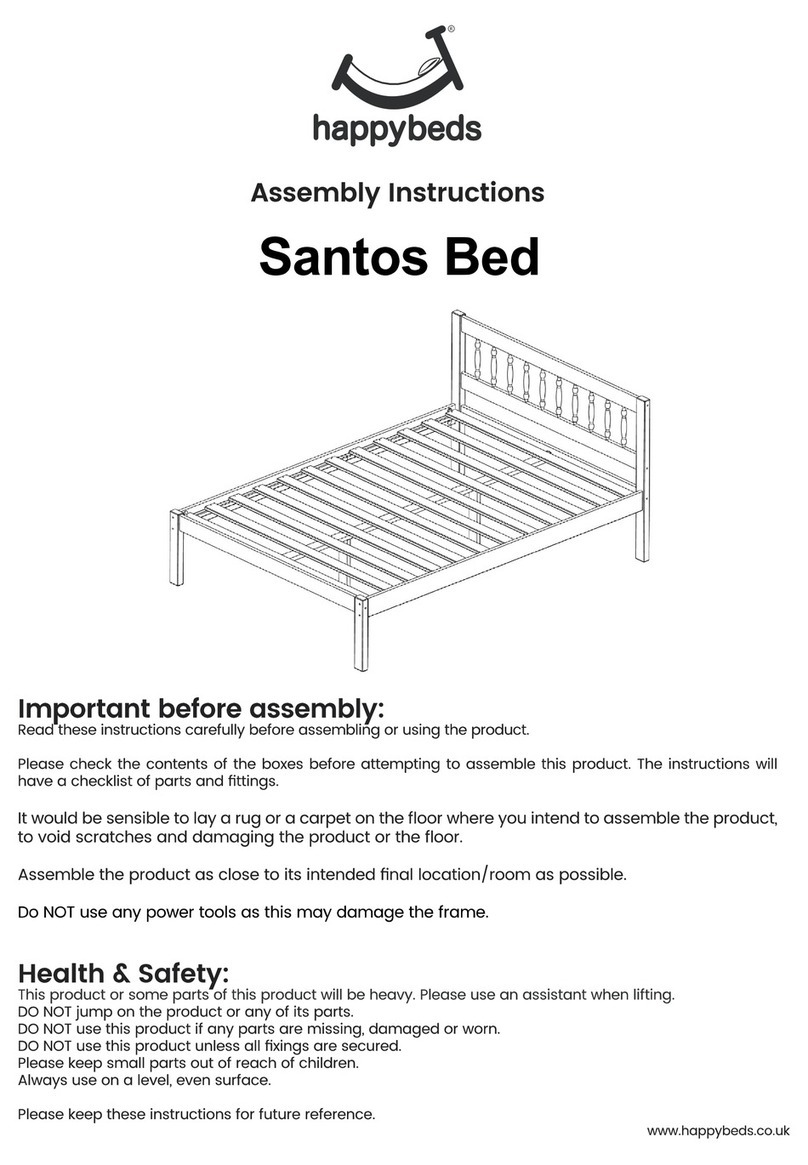 Happy Beds Santos Bed Assembly instructions Happy Beds Santos Bed Assembly instructions