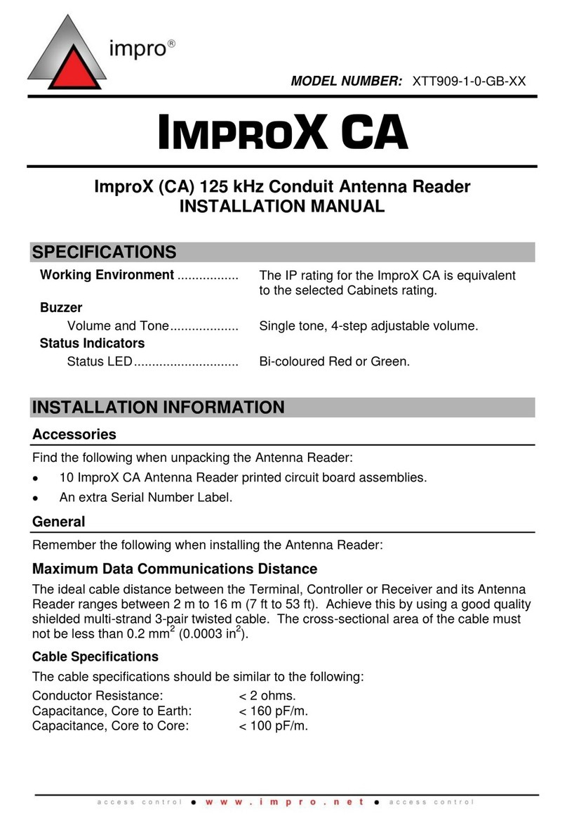 impro XTT909-1-0-GB-XX installation manual