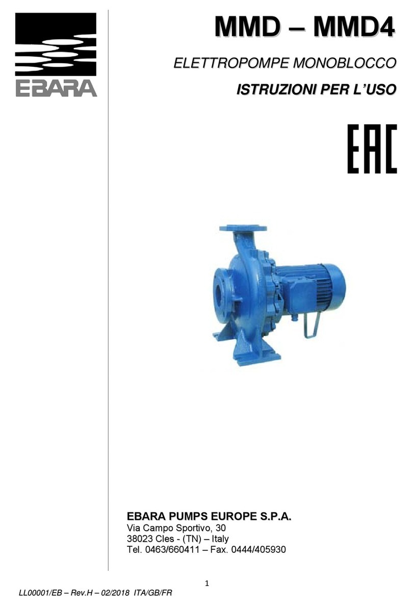 EBARA MMD Series User manual