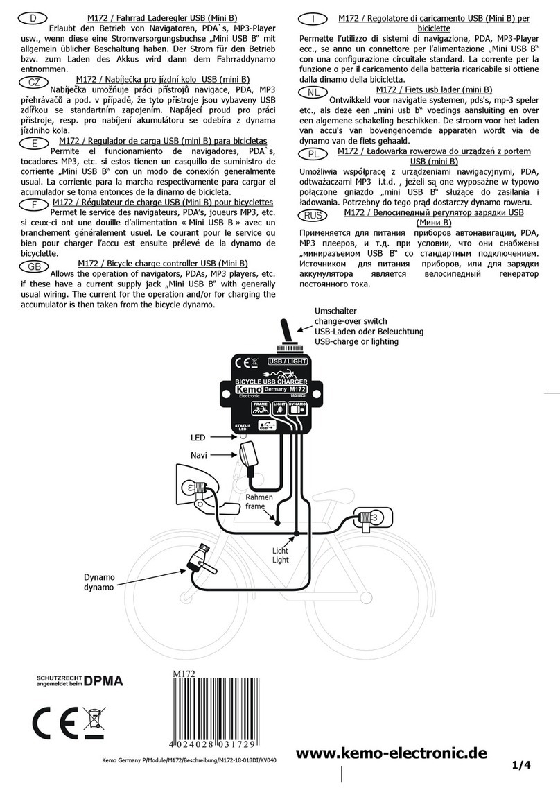 Kemo M172 quick start guide