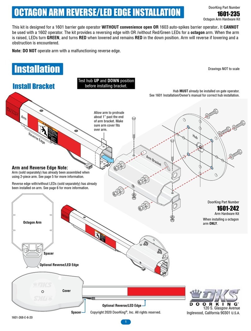 DoorKing 1601-235 User manual